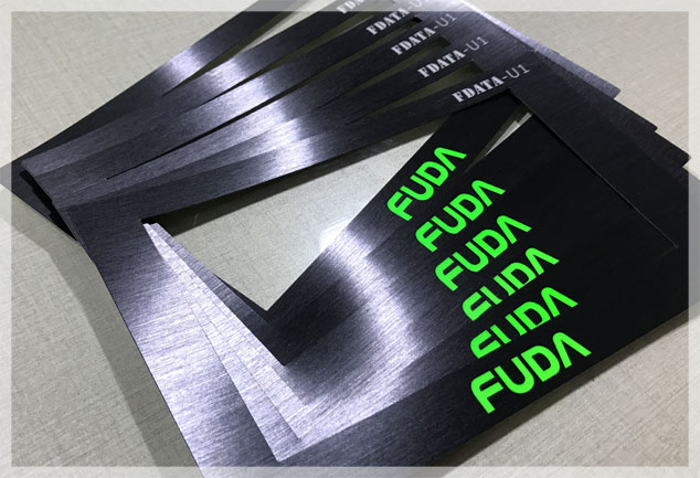 Screen Printed Brushed Polycarbonate Graphic Overlays